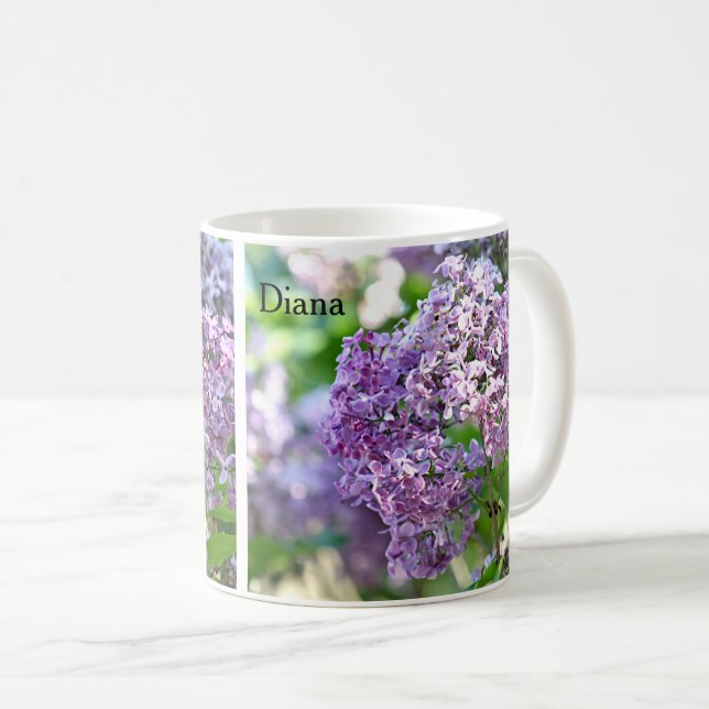 Taza De Café Flores de la lila (Anverso derecho)
