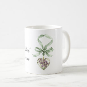 Taza De Café Flores de lavanda La vida es un sueño Corazón Cint