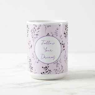 Taza De Café Flores de lavanda púrpura