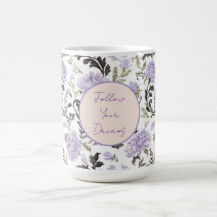 Taza De Café Flores de lavanda púrpura  