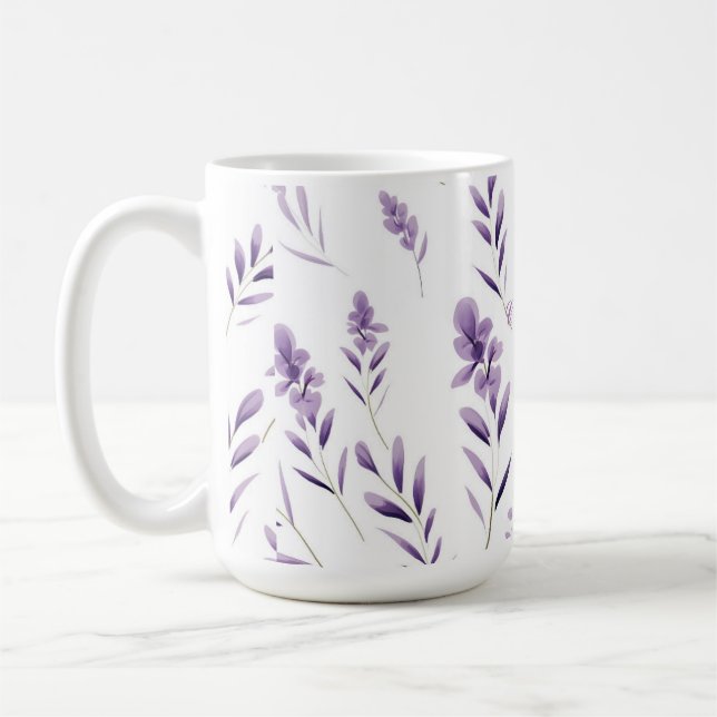 Taza De Café Flores de lavanda Thunder_Cove (Izquierda)