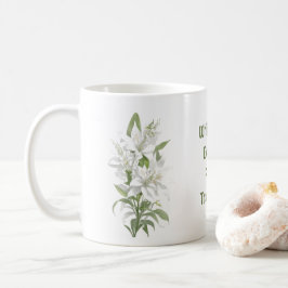 Taza De Café Flores de lirio blanco