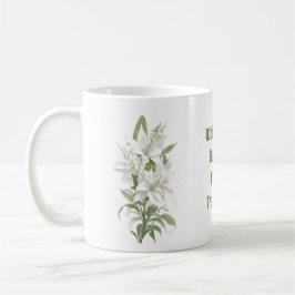 Taza De Café Flores de lirio blanco