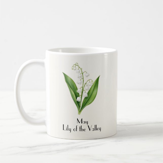 Taza De Café Flores de lirio de mayo del valle (Izquierda)