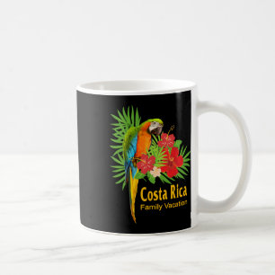 Taza De Café Flores de loro de vacaciones familiares en Costa R