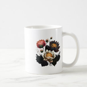 Taza De Café Flores de Loto Budismo Símbolo Espiritual Yoga Nam