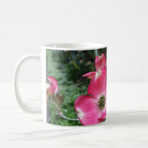 Taza De Café Flores de madera de color rosa Mug