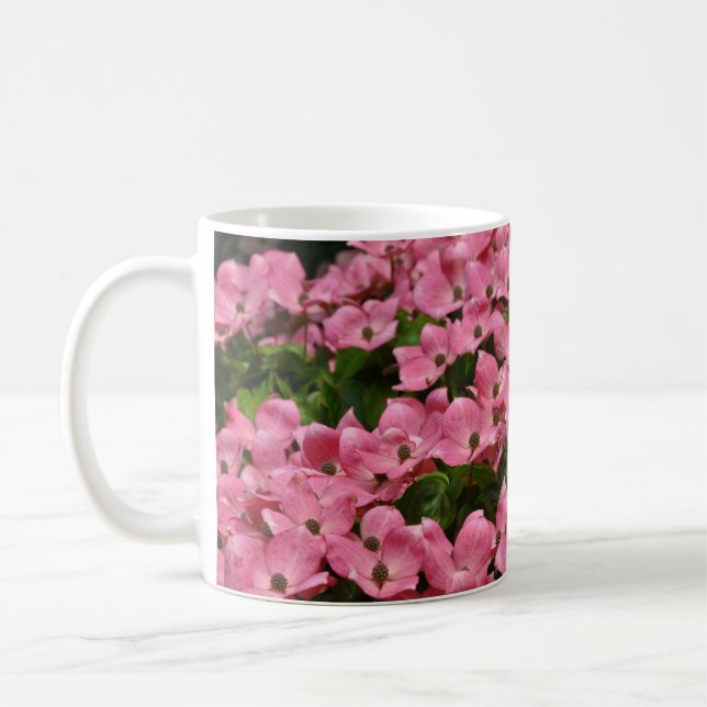 Taza De Café Flores de madera de pino rosa kousa (Izquierda)