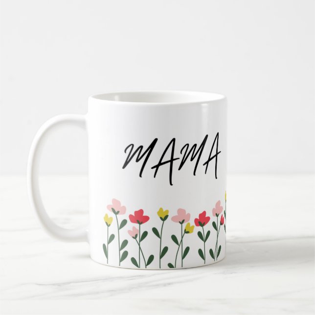 Taza De Café Flores de mamás 2.0 (Izquierda)