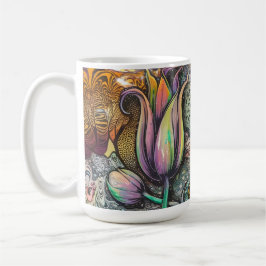 Taza De Café Flores de Mandala
