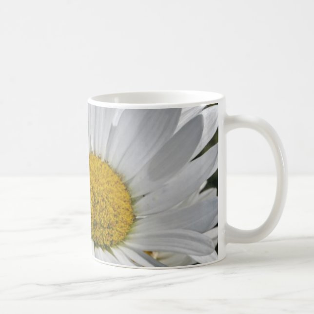 Taza De Café Flores de margarita blanca bonito (Derecha)