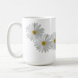 Taza De Café Flores de marguerita blanca