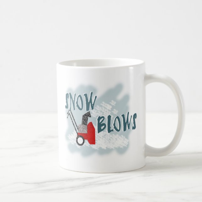 Taza De Café Flores de nieve (Derecha)
