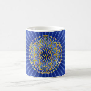 Taza De Café FLORES DE oro de la vida
