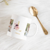 Flores de oro modernas letra L | Dos monografías f