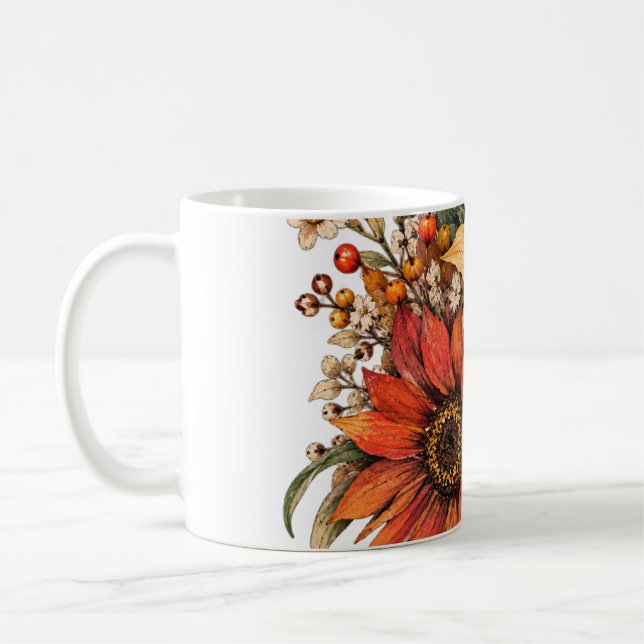 Taza De Café flores de otoño (Izquierda)