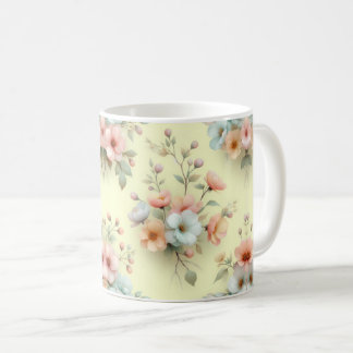 Taza De Café Flores de Pascua de primavera