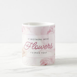 Taza De Café Flores de peonía del Día de la Madre Te Elegiría