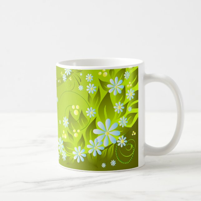 Taza De Café flores de primavera (Derecha)