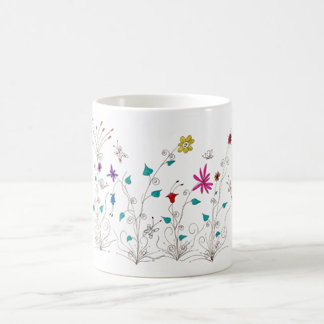 Taza De Café Flores de primavera (Centro)