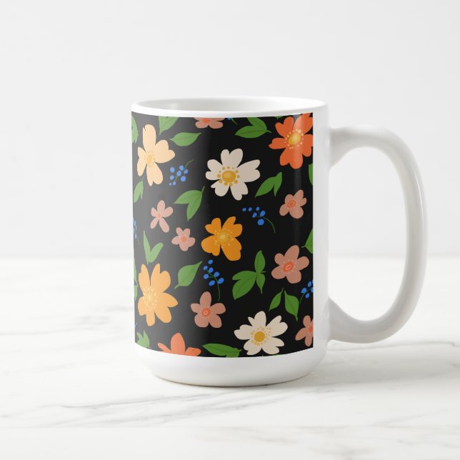 Taza De Café Flores de primavera (Derecha)