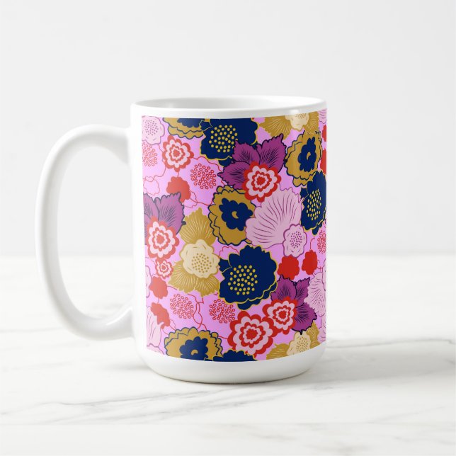 Taza De Café Flores de primavera (Izquierda)