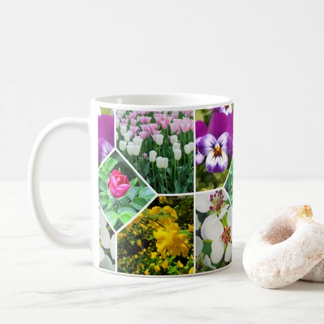 Taza De Café Flores de primavera (Con donut)