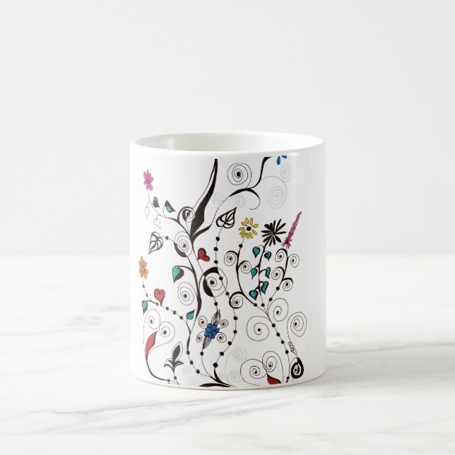 Taza De Café Flores de primavera_2 (Centro)