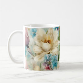 Taza De Café Flores de primavera al estilo del impresionismo