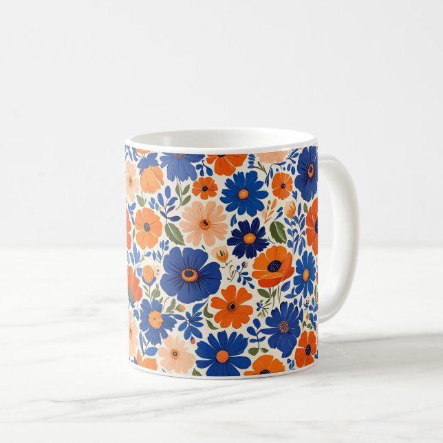 Taza De Café Flores de primavera. Anemones (Anverso derecho)