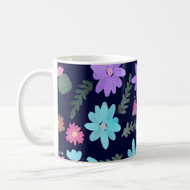 Taza De Café Flores de primavera Mamá  (Izquierda)