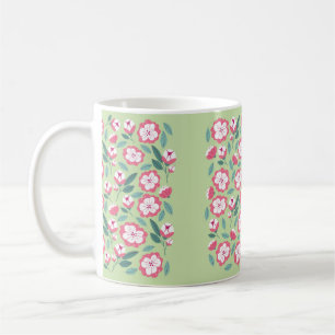 Taza De Café Flores de primavera y hierbas sin soldadura