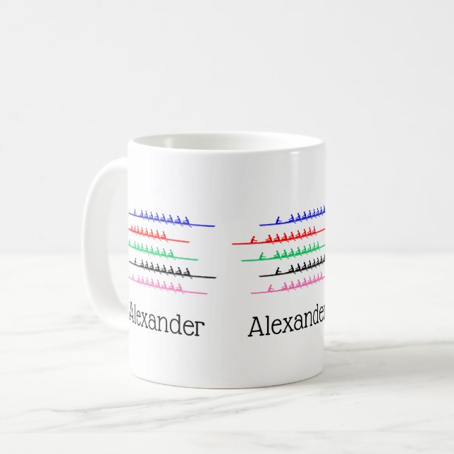 Taza De Café Flores de raza de equipo: hasta cinco barcos (Anverso izquierdo)