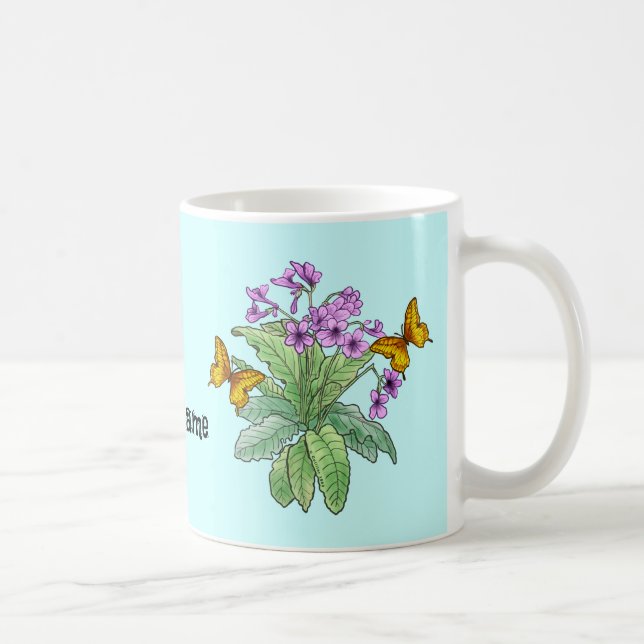 Taza De Café Flores de rosa (Derecha)