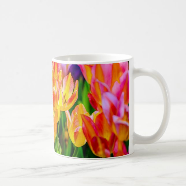 Taza De Café Flores de Tulipán - Florecen (Derecha)