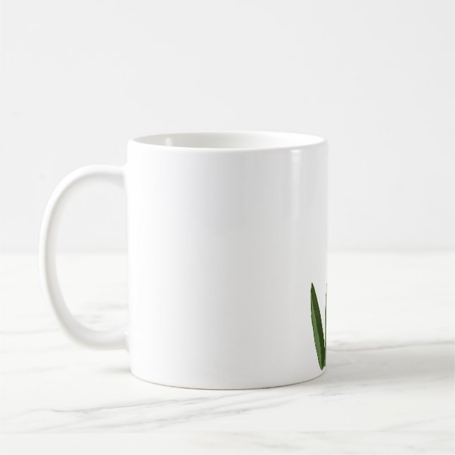 Taza De Café Flores de tulipanes pintadas a mano con acuarela (Izquierda)