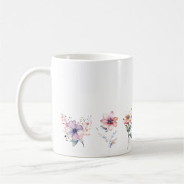 Taza De Café Flores de varios estilos en la base