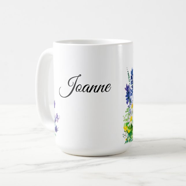 Taza De Café Flores de verano (Anverso izquierdo)