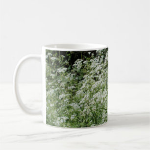 Taza De Café Flores de verano blancas