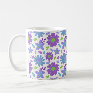 Taza De Café Flores de verano retro