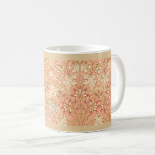 Taza De Café Flores Decorativas de Rosa Pastel