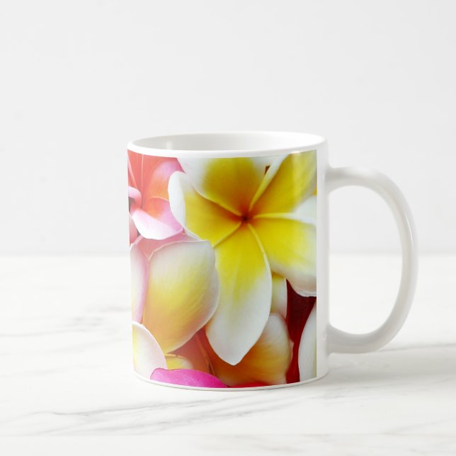 Taza De Café Flores del Hawaiian de la flor de Hawaii del (Derecha)