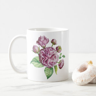 Taza De Café Flores del jardín de camelias rosas