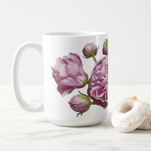 Taza De Café Flores del jardín de Camelias Rosas  