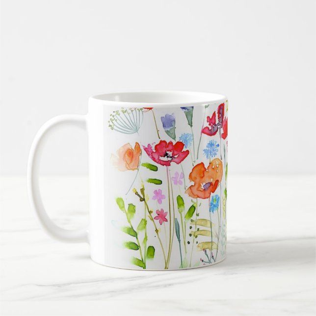 Taza De Café Flores del prado (Izquierda)