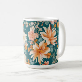 Taza De Café Flores Delicadas Increíbles