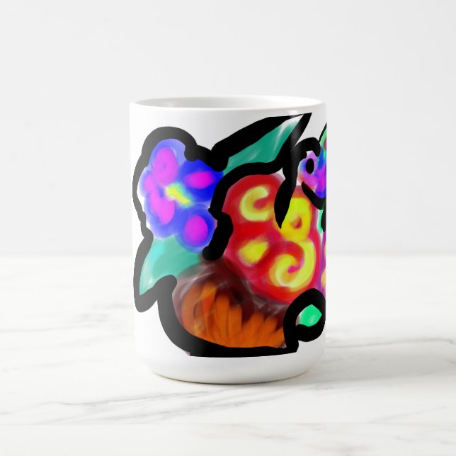 Taza De Café Flores día de la madre dulce (Centro)