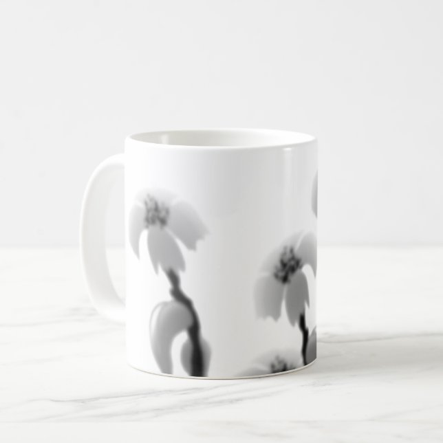 Taza De Café Flores Dustas (Anverso izquierdo)