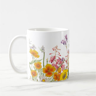 Taza De Café Flores En El Jardín Café Mug