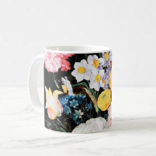 Taza De Café Flores en un barco de vidrio, Jan Brueghel el jove